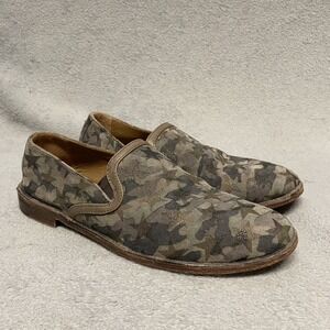 H.S. Trask Slip On Shoes Womens 9 Camo Stars Western Loafer‎ Casual